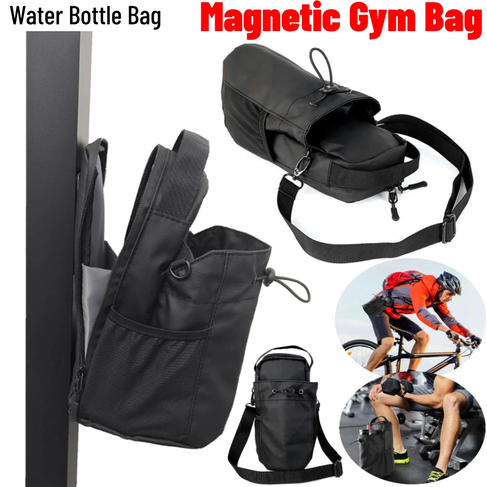 Magnetic Gym Bag for Men Large Capacity Carrier Bag Phone Pocket Portable Gym Water Bottle Bag Pouch Gym Accessories Organizer